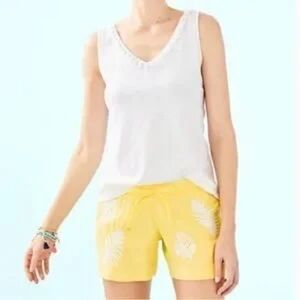 Lilly‎ Pulitzer Katia Embroidered Short Watch Hill Yellow